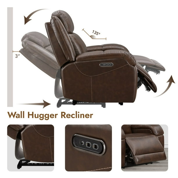 CHITA Electric Power Recliner Chair with Reclining Headrest