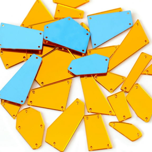 Tizuqe 20/50pcs Acrylic Mirror Sewing Rhinestones Stones for Garment Dress Decorations