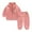 Pink, variant on XBASW Baby Toddler Girls' Fleece Jogger Tracksuit 2 Piece Set Plush Zip Sweatshirt Coat and Warm Sweatpants 6 Spring Autumn Winter Sweatsuit 6M-5T