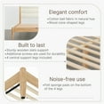 thumbnail image 2 of CHITA King Size Upholstered Platform Bed Frame with Headboard Boucle Fabric Style,Cream, 2 of 14