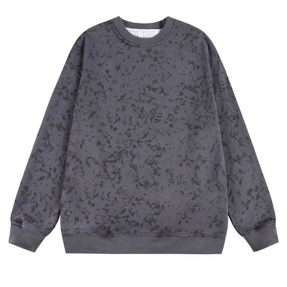 Men'S Pullover Hoodies Mens Sweat Shirts, Men's Solid Color Long Sleeved Round Neck Pullover Hoodie