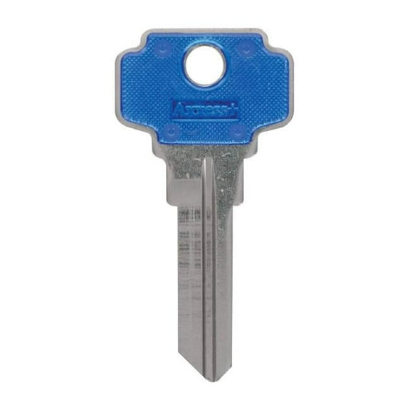 House of Office 70-Single Sided Universal Key Blank, Blue - Pack of 4