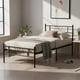 thumbnail image 1 of Cama Individual HOMEMAKE FURNITURE Somier de Metal Negro Minimalista Moderno 197x99,5cm, 1 of 7