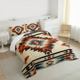 thumbnail image 4 of Manfei Hippie Aztec Teens Bedding Comforter Set, Western Bohemian Abstract Twin Comforter Sets, Tribal Hippie Style Reversible Bedding Set, Super Cozy Room Decor, 2 Pieces, 4 of 9