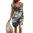 thumbnail image 4 of Moda mujer estilo étnico estampado hombro frío tirantes bolsillos Cami pantalones mono Pompotops qyievc2038, 4 of 6