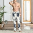 thumbnail image 5 of Mens Pajama Pants - Soft Sleep & Lounge Pants for Men, Vintage Goat cute print Cuteness Casual PJ Bottoms Pants with Pockets, 5 of 5