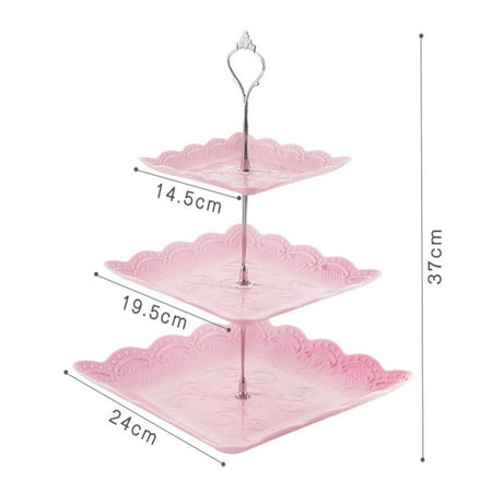 

Cupcake Display 3 Tier Table Trays Fruit Plate Cake Stand Dessert Holder