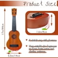 thumbnail image 2 of Juguete para niños Ukelele Guitarra Guitarra clásica de 17 pulgadas Juguete musical 4 cuerdas Guitarra Ukelele Juguete educativo de aprendizaje para niños pequeños y preescolares, 2 of 7