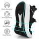 thumbnail image 3 of Zapatillas para correr Feethit Slip on Tennis para hombre, color negro y blanco 10, 3 of 6