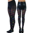 thumbnail image 2 of ToBeInStyle Womens Cute Mustache Print Opaque Fashion Tights - Black - One Size, 2 of 7