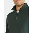 thumbnail image 4 of Athletic Works Men's and Big Men's Waffle Quarter Zip Pullover, Size S-3XL, 4 of 5