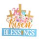 thumbnail image 3 of Decoraciones de mesa de Pascua, letrero de madera independiente y colorido con letras para las fiestas. Estilo B, 3 of 9