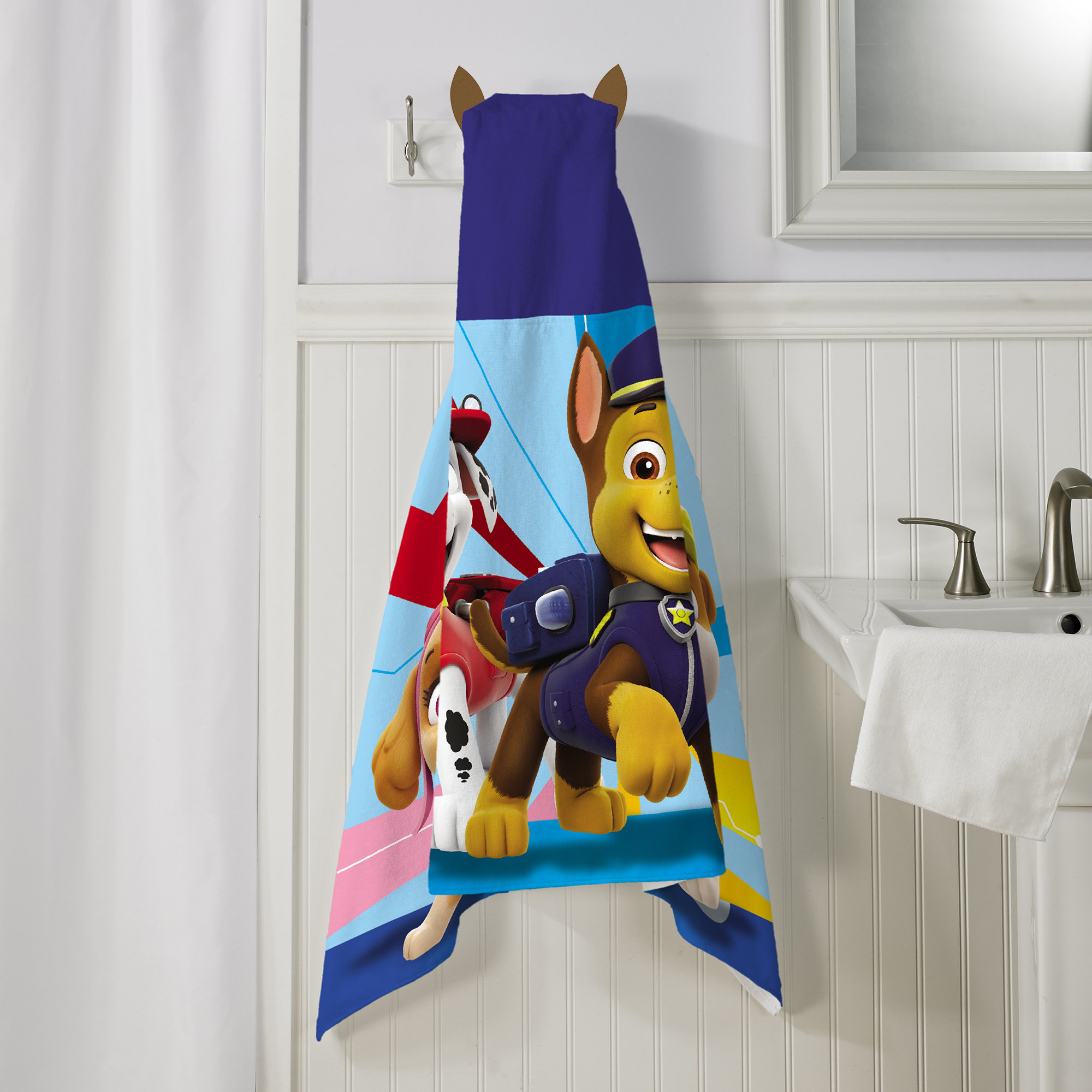 Paw Patrol Chase Kids Cotton Hooded Towel - image 6 of 6