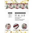 thumbnail image 4 of Christmas Snowman Mantel Scarf Fireplace Decorations for Living Room, Farmhouse Xmas Tree Red Buffalo Plaid Fireplace Mantel Scarf Cover Runner for Halloween/Thanksgiving/Christmas Decor 60"x17", 4 of 6