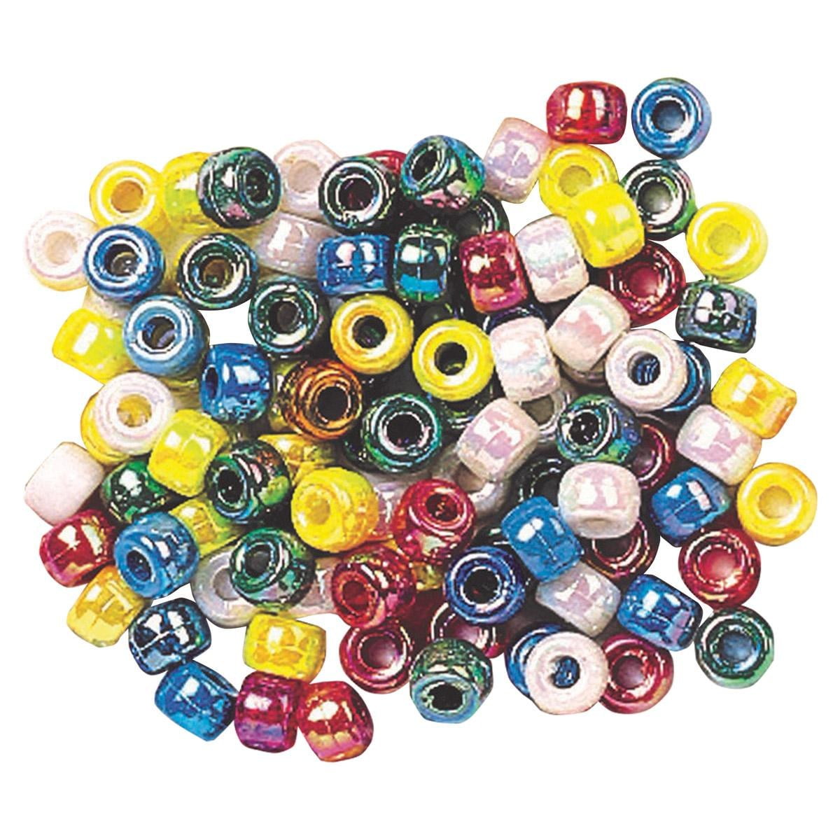 Dixon Metallic 6mm Pony Beads - 1,500 Pieces