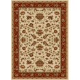 thumbnail image 1 of Radici 1597-1441-IVORY-BRIC Como Rectangular Ivory & Brick Traditional Italy Area Rug- 5 ft. 5 in. W x 7 ft. 7 in. H, 1 of 1