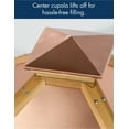 thumbnail image 4 of WoodLink Coppertop Wooden Gazebo Bird Feeder, Large, 10 Lb Seed Capacity, Hanging Post Mount, 4 of 4