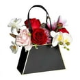 thumbnail image 4 of Zhuge Bolsas de embalaje para cajas de regalo, bolsas de regalo con forma de trapecio y flores, cajas de regalo con flores (rosa), 4 of 5