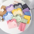 thumbnail image 6 of TOWED22 Infant Toddler Girls Cute Winter Outfits 2pcs Set Long Sleeve Soft Tee and Elastic Waist Pants Clothes Clothing(Pink,9-10 Y), 6 of 9