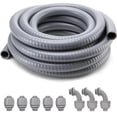 thumbnail image 1 of Kit de conductos flexibles herméticos DWALE de 3/4 pulgadas y 15 m con accesorios, 1 of 7