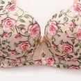 thumbnail image 3 of Aofany Underwire Bras For Women Push-Up Flower Printed Supportive Comfortable Everyday Bras With Adjustable Straps, 36B-42B, 3 of 5