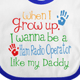 thumbnail image 4 of Inktastic Ham Radio Operator Like Daddy Boys or Girls Baby Bib, 4 of 4