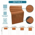 thumbnail image 7 of Vintage Burnt Orange Short Table Runners 36 Inches, Cotton Linen Fabric Table Runner Dresser Scarf, Farmhouse Retro Beige Solid Color Tablerunner for Party/Kitchen/Dinner/Wedding Decor 13''x36'', 7 of 7