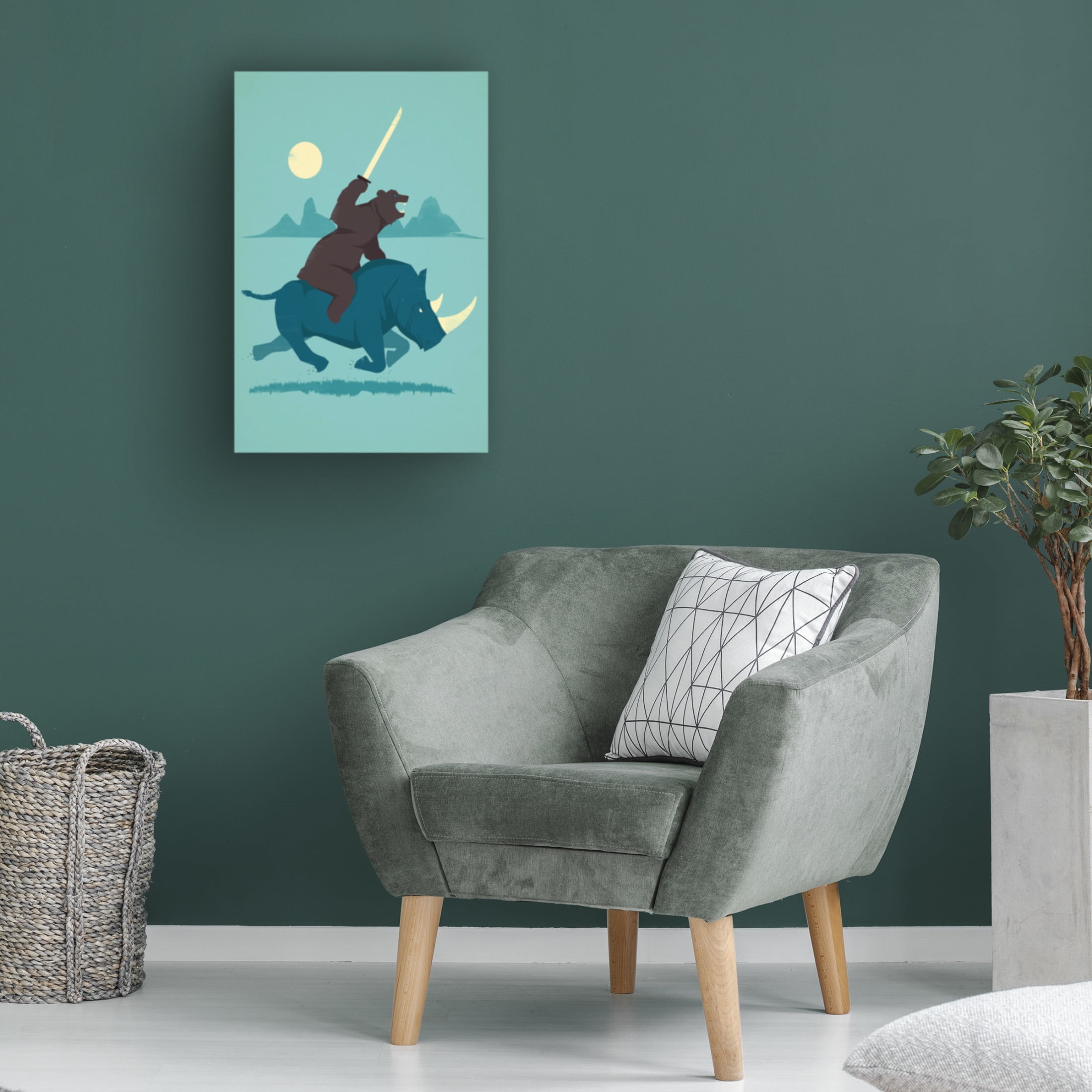 Canvas Wall Art - Jay Fleck 'Decider' Wall Art for Living Room, Bedroom, or Office Décor by Trademark Fine Art - 22 x 32 Inches
