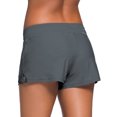 thumbnail image 4 of Women Adjustable Drawstring Swim Shorts with Brief Lining Design Ladies Swimwear Board Shorts, 4 of 7