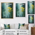 thumbnail image 4 of Designart "Emerald Canopy Bold Forest art painting V" Forest Floater Framed Canvas Art Print, 4 of 7