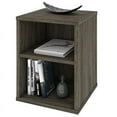 thumbnail image 3 of Bestar 22160-000035 Fom End Table - Walnut Grey - 14.50 x 32.60 x 14.50 in., 3 of 5