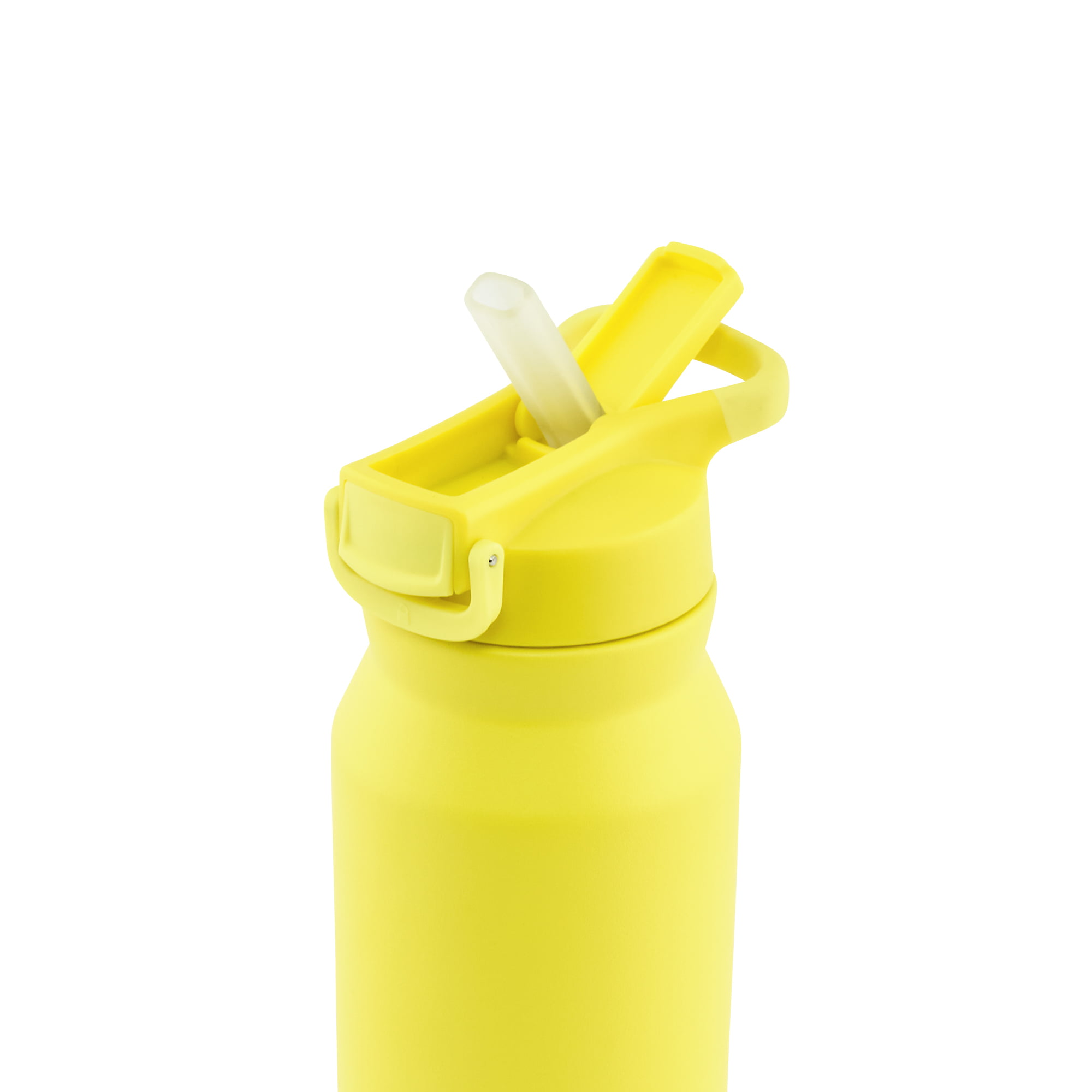 IVYRISE Stainless Steel Water Bottle, Vacuum Insulated Double Wall, Keep  Hot to 12, Cold to 24 Hours, 17oz, Yellow