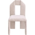 thumbnail image 3 of Meridian Furniture Bennett Beige Chenille Fabric Dining Chair (Set of 2), 3 of 7