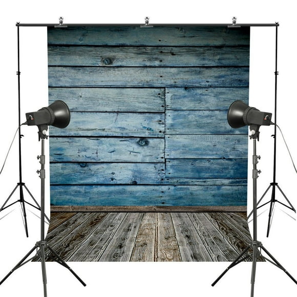 EREHome Polyester Fabric 5x7ft Rustic Wooden Panel Photo Backdrops Digital Printed Photography Background for Children Portrait Studio Props