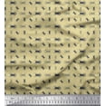 thumbnail image 1 of Soimoi Beige Poly Georgette Fabric Insect Print Sewing Fabric Yard 52 Inch Wide, 1 of 1
