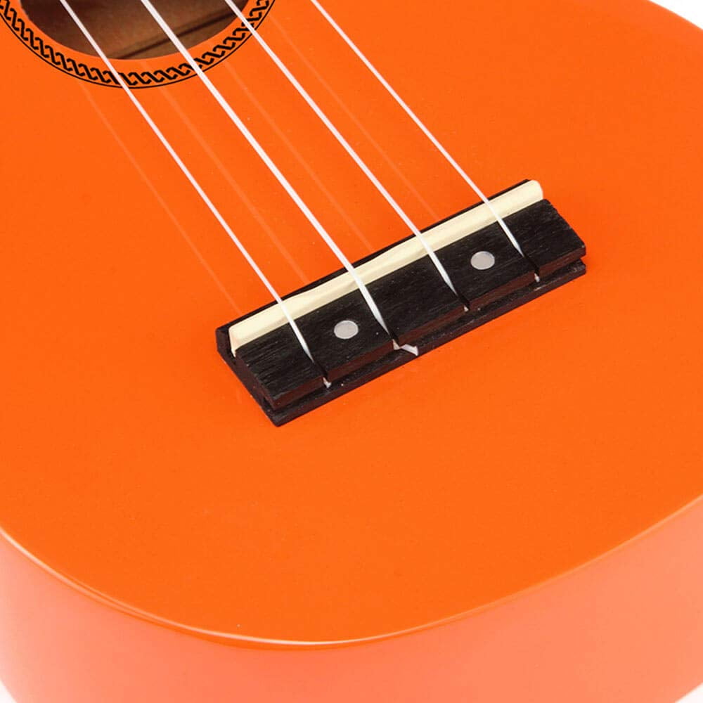 Rainbow Soprano Ukulele w/Bag Orange