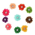 thumbnail image 1 of simhoa 10pcs Satin Ribbon Flower Craft DIY Accessory Wedding Appliques Multi-color, 1 of 8