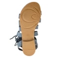 thumbnail image 6 of Women's Caged Faux Leather Strappy Gladiator Sandals, 6 of 8