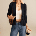 thumbnail image 6 of SOMER Cardigan Sweaters for Women Long Sleeve Cropped Cozy V Neck Button Down Lightweight Women Sweater Open Front Peplum,2025 Fall Trendy, 6 of 8