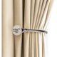 thumbnail image 1 of Curtain Tiebacks Wall Hooks U Metal Curtain Tiebacks, Metallic Curtain 2 Pack (Silver), 1 of 5