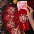thumbnail image 4 of Hariumiu 2 Pcs New Year Red Envelopes 2025 Hong Bao Packets Chinese Lucky Money Red Envelope for Spring Festival Birthday Wedding, 4 of 8