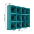 thumbnail image 2 of HONMEET Tablette Murale Bleue à Compartiments pour Organiser Statuettes et Modèles, 2 of 5