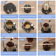 Complete Candle Making Kit With Wax Melter, Candle Making Supplies, DIY Arts&Crafts Kits Gift For Adults,Beginners,Including Bees Wax,500w Electric Stove,Wicks,Rich Scents,Wick Clips,Pouring Pot Etc.