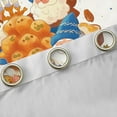 thumbnail image 5 of Feelyou Western Happy Hanukkah Black Out Curtains, Cartoon Funny Gnome Curtains Pack of 2 (42x63 Each), Chanukah Holiday Bedroom Curtains, Blackout Curtains Bedroom Decor, 5 of 7