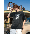 thumbnail image 2 of Laixton Graphic Tees Shirt For Men Women Unisex Cotton Oversized T-Shirt Short Sleeve Vintage Streetwear Casual Tee Tops, 2 of 3