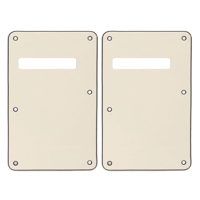 Guitar Pickguard, Durable 2Pcs Generous Electric Guitar Backplate For Music Instrument For Luthiers White,Beige,Black