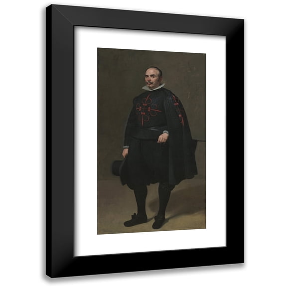 Diego Velázquez 10x14 Black Modern Framed Museum Art Print Titled - Portrait of Don Pedro De Barberana (C. 1631-33)