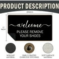 thumbnail image 3 of Doormat - Please Remove Your Shoes Door Mat - Funny "Shoes Off", indoor/outdoor, welcome rug, 18x30 Inch, 3 of 4