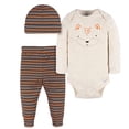 thumbnail image 1 of Gerber Essentials conjunto bebé 3 pzs mameluco algodón elástico talla 0-9 meses, 1 of 4
