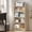 Khaki color, variant on YQ JENMW 5-Tier Narrow Bookcase,Tall Bookshelf Storage Organizer,Open Display Shelf for Living Room,Bedroom,Home Office,White